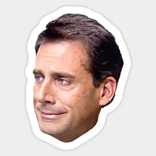 Crying Michael Scott Sticker